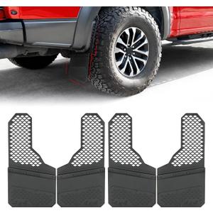 Heavy Duty Mud Flaps, All-Weather Splash Guards, Built for Tough Protection, Universal Fit for Trucks SUVs & Vans, Off-Road & Daily Driving, 4PCS Front & Rear (OEM Black Style)