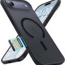 Magnetic Shockproof for iPhone Air Case,[Fit for MagSafe] [Military-Grade Drop Tested] Magnetic Translucent Matte Back Bumper iPhone 17 Air Case Anti-Fingerprint Anti-Scratch 6.5", Black