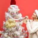 BBTO 24 Pieces Mini Christmas Disco Balls 70s Party Decor Christmas Tree Decoration Hanging Reflective Mirror Disco Ball Decoration for Birthday Party Decor(1.18 Inch,Colorful)