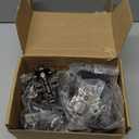 Chibery 20 PCS Half Overlay Soft Close Hinges, Clip ON Plate, 105 Degree, Silent Hydraulic, Self Closing, Black Frameless European Concealed Hinge for Kitchen Cabinet Door, Wardrobes, and Bookcases