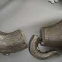 Creative Co-Op Octopus Shaped Silver Resin Bookends (Set of 2 Pieces)