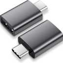 MoKo USB C to USB Adapter 10Gbps, USB C 3.2 Gen 2 Male to USB A Female Adapter Compatible with iPhone 15 Pro Max, MacBook Pro, iPad, iMac and Thunderbolt 4/3 Devices, Fit Side by Side, 2 Pack