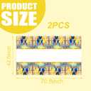 DoMiDoLa 2Pack Beauty and The Beast Tablecloth Disposable Tablecover Birthday Party Supplies and Decorations for Kid Boy Baby Shower Princess Tables 70"X42"