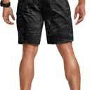 CQR Men's Stretch Utility Shorts, Lightweight Quick Dry Casual Shorts, Hiking Golf Cargo Shorts with Zipper Pockets, 36W