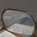 Oval Bathroom Vanity Mirror for Wall, 36''x24'' Black Oval Bathroom Mirror for Over Sink, Bedroom, Living Room, Entryway, HD Tempered Glass, Wall Mounted Horizontally or Vertically