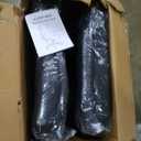 Ergonomic Office Chair with High Back Headrest, PU Leather Executive Desk Chair - Padded Flip-Up Armrests, Lumbar Support, Swivel Computer Chair for Home Office & Gaming, Black