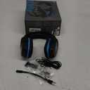 Logitech G432 Wired Gaming Headset, 7.1 Surround Sound, DTS Headphone:X 2.0, Flip-to-Mute Mic, PC (Leatherette) Black/Blue