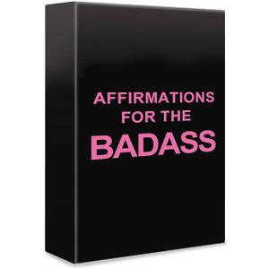 Badass Affirmation Cards - 100 Daily Motivational Birthday Gifts for Women, Affirmations Cards for Her, Best Friend, Sister, Daughter, Mom and More.