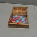 Glintoper Tic Tac Toe & 4 in a Row Table Games Set - Rustic Decor Wood Strategy Board Games for Families