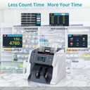RIBAO BC-40 Mixed Denomination Money Counter Machine, Value Counting, Bill Counter Multi Currency, CIS/UV/MG/IR Counterfeit Detection for Business