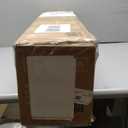 DORTALA 5 FT Pencil Christmas Tree Pink, Unlit Artificial Slim Xmas Full Tree with 328 Branch Tips, Folding Metal Stand, Flocked Skinny Decor Tree for Home Office Party