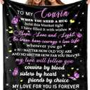 Cousin Gifts for Women, Cousins Blanket, Birthday Gifts for Cousins Female, Cousin Blanket for Women, 60"x50"