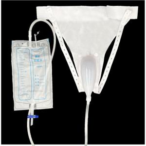 Wearable Urine Collection Bags for Men  Portable 2000ml and 1000ml Drainage System, Silicone, Odorless, Reusable, Incontinence Relief Elderly Men White