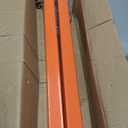 Heavy Duty T-Post Puller with 49-Inch Chain, Fence Post Removal Tool, Orange Metal Construction