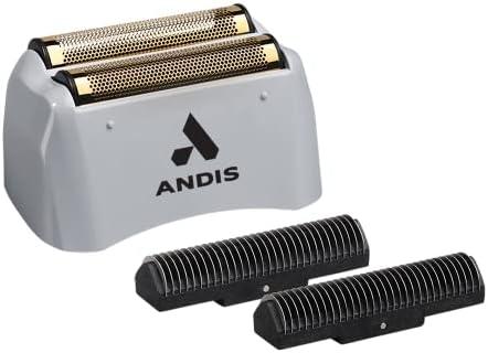 Andis 17280 ProFoil Lithium Shaver Replacement Titanium Foil Assembly and Inner Cutters, Gray