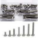 1/4-20 Bolts Screws Kit External Hex Head Stainless Steel 304 Fully Threaded Hex Bolt 1/4-20 x 1/2" 3/4" 1" 1-1/4" 1-1/2" 1-3/4" 2" Length