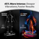 MERACH Vibration Plate Exercise Machine, Vibrating Platform for Lymphatic Drainage Weight Loss Muscle Activation, Full Body Home Exercise Equipment with LED Touch Screen Bluetooth Pull Cord