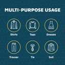 Lifemaster Plastic Clothes Hangers  Heavy Duty Hanger Set, for Organizing Clothes, Dresses, and Coat, Holds Up to 5 lbs, Space-Saving Hangers with Non-Slip Shoulder Grooves, Pack of 20, White