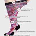 Diabetic Socks for Women & Men Extra Wide, Over The Calf Non Binding Lymphedema Neuropathy Swollen Feet for Women Men