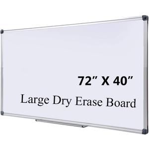 72 x 40 Inch Large Magnetic Whiteboard for Wall - Anti-Ghosting Dry Erase Board for Office Collaboration, Classroom Teaching & Agile Management - Silver Aluminum Frame (6 x 3.3 Ft)