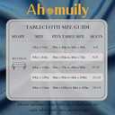 Rectangle Linen Textured Tablecloth Waterproof and Wrinkle Free Farmhouse Table Cloth Stain Resistant Decorative Fabric Table Cover for Dining/Indoor/Outdoor (Aqua Blue 60 x 120 Inch)