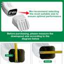 3"x4" 2 Pack Type-A Gutter Downspout Extensions Gutter Downspouts Downspout Diverter Outlet Filter and Leaf Guard for Bottom of Downspouts Extender Adapter for 3 inch x 4 inch downspout Limestone