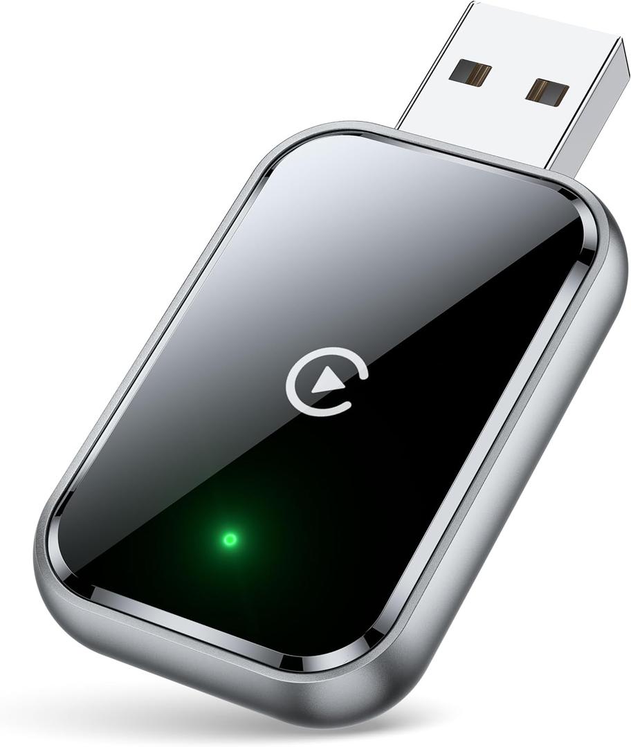 Wireless CarPlay Adapter for iPhone, Convert Wired to Wireless Apple CarPlay Adapter, Mini Size with Extension Cable USB & USB-C/Type-C, Stable Control & No Delay, Black Wireless CarPlay Adapter for iPhone, Convert Wired to Wireless Apple CarPlay Adapter, Mini Size with Extension Cable USB & USB-C/Type-C, Stable Control & No Delay, Black