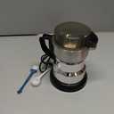 Electric Coffee Grinders150-300w Silver Spice Grinder, One-Button Operation to Grinder Coffee Beans, Spices, Dry Herbs, Nuts, etc.1 Plastic Brush and 1 Plastic Spoon Included