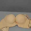 OYXJJP Women Super Push Up Bra Padded Add Two Cups U Back Soft Half Cup T-Shirt Bras Nude 44B