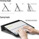 Antbox Case for iPad Air 11-inch M4/M3/M2 (2026/2025/2024), iPad Air 5th/4th Generation 10.9'' Vegan Leather with Pencil Holder Typing Angle Auto Sleep/Wake Muti-Stand (Black)