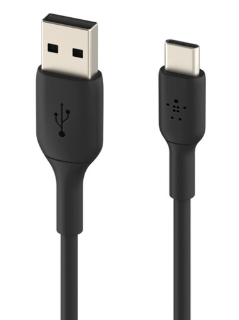 BELKIN USB-A/USB-C CHRG CABLE BLK 2 MTR