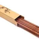 Bamber 16.5 Inches Extra Long Wood Chopsticks Set, Cooking Frying Chopstick, Set of 5 Pairs