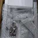 OUTPRIZE Aluminum Trailer Ladder Rack, 6FT to 9FT Adjustable Trailer Roof Ladder Rack for Universal Enclosed and Open Trailers, 400 lbs Capacity, Silver