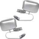 SCITOO Side View Mirrors fit 1980-1996 For Ford For F-150 For F-250 For F-350 F450 Ranger Bronco Explorer Truck Pickup Plastic by Replacement Mirrors Side Mirrors Pair Chrome