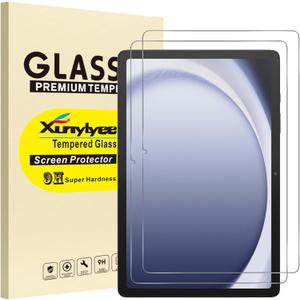 2-Pack, Screen Protector for Samsung Galaxy Tab A9 Plus/ A9+ 11 inch Tempered Glass Film Bubble Free Easy Installation (Transparent)