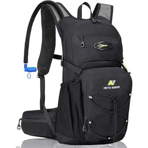 N NEVO RHINO Hydration Backpack, 18L Multipurpose Hiking Backpack with 3L Water Bladder, Water Backpack Insulated Hydration Pack Ideal for Hiking and Cycling