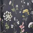 Vintage Floral Hardcover 3 Ring Binder, 1 Inch Round Rings with Interior Pockets Flower Binder Organizer for Letter Size Paper School Office