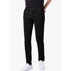 Plaid&Plain Men's Skinny Stretchy Khaki Pants Colored Pants Slim Fit Slacks Tapered Trousers, 29W x 30L