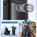 Electric Compressed Air Duster Cordless: 60 MPH High Wind Speed Mini Air Blower for Electronics Portable Computer Cleaner Hand Keyboard Cleaning Powerful Duster for Car, Fans and Other Sences