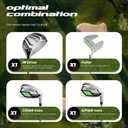 1GoTo-G 6 Pieces Kids Golf Clubs Set - Youth Golf Clubs Junior Set for Boys Girls Includes Stand Bag, 1# Driver, 7/8#, 9/P# Irons and Putter, Green – Ages 6-8 – Right Hand