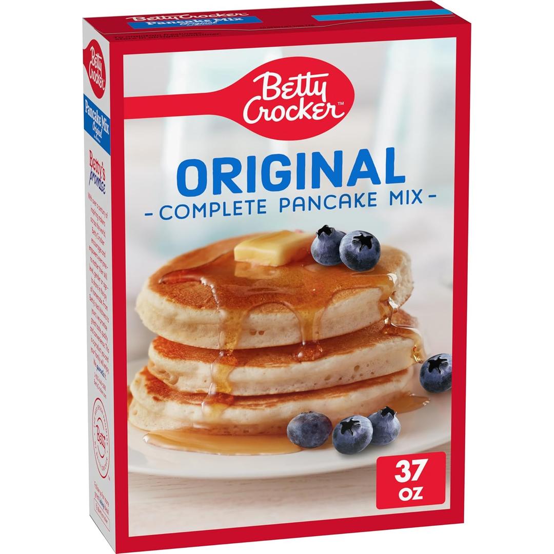Betty Crocker Original Complete Pancake Mix, Just Add Water, 37 oz, 2 Pack BBD: 1 Oct 2026