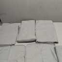 POLYTE 430 GSM Microfiber Quick Dry Lint Free Oversize Bath Towel Set, 6 Piece (Waffle Weave)