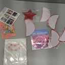 meowtastic Birthday Decorations, Happy Birthday Banner with Honeycomb Balls, Stars Hanging Swirl Streamers, Circle Dots Garland, Happy Birthday Party Decorations for Women Men Boys Girls (Red)