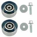 Pully Idler 2 Pack Kit for Toyota Lexus 2008-2017 Drive Belt Tensioner Pulley for Toyota Crown Saloon Venza Reiz FJ Cruiser 0187-GSU45 16620-31031
