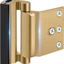 Child Proof Door Locks High Home Security Door Lock Reinforcement Night Kids Safety with 3" Stop Withstand 800 lbs for Inward Swinging Front Door Metal Flip Deadbolt Latch Defend Home