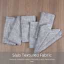 Slub Textured Dinner Napkins Set of 6-100% Cotton Cloth Napkins 18x18 Inch - Soft Durable Washable Fabric Napkins for Everyday Use & Special Occasions Napkins Christmas - Grey