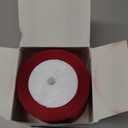 2 Rolls Burgundy Ribbon 50 Yards 1.5 Inches Wide Double Faced Polyester Solid Satin Ribbon for Valentine's Day Christmas Wedding Present Wrapping Crafts Burgundy Party Decoration