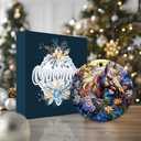 3 x Horse Ornament 2025  White Elephant Gift Ornament for Horse Lovers, Artistic Equestrian Christmas Decoration, Unique Horse Lover Gift for Tree, Home, or Stable Decor