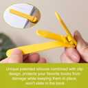 12Pcs Automatic Bookmark, Silicone Smart Book Marks for Reading Women, Men, Kids,Cute Unique Book Markers Bookmark Clip Reading Accessories Gifts for Book Lovers (2blue+2red+2yellow+2green+2pink+2orange)