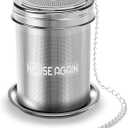 House Again Large Tea Infuser, Extra Fine Mesh Tea Strainers for Loose Tea, 18/8 Stainless Steel Tea Strainer with Extended Chain Hook, Tea Steeper for Brew Tea, Spices & Seasonings, for Multi Cups